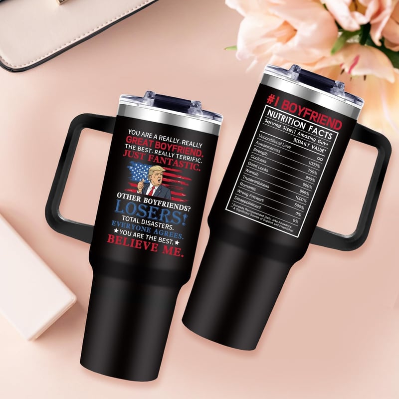Valentine's Day 40oz Tumbler Gift for Boyfriend