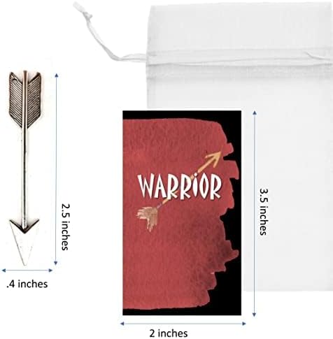 Warrior Mini Appreciation Cards & Arrow Gifts for Staff (90 pcs)