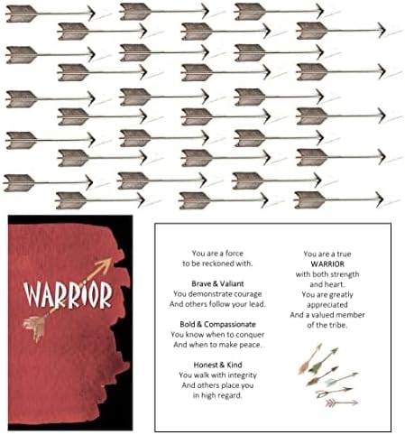 Warrior Mini Appreciation Cards & Arrow Gifts for Staff (90 pcs)
