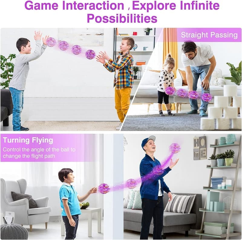 Flying Orb Ball Toy - Hand Controlled Boomerang Spinner for Kids
