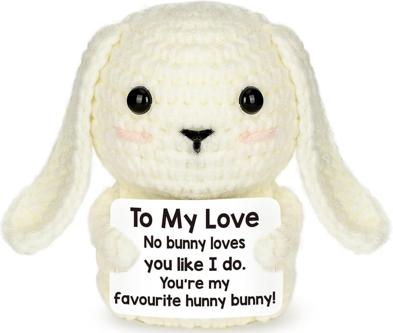 Cute Handmade Crochet Bunny for Couples' Birthdays