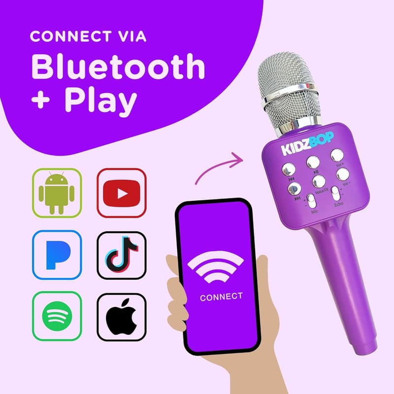 Kidz Bop Karaoke Microphone | Fun Toy for Kids Ages 2-8