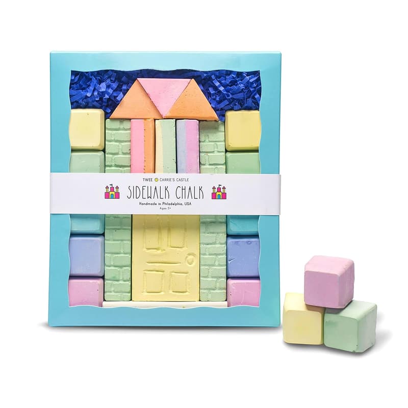Handmade Sidewalk Chalk Building Blocks for Kids