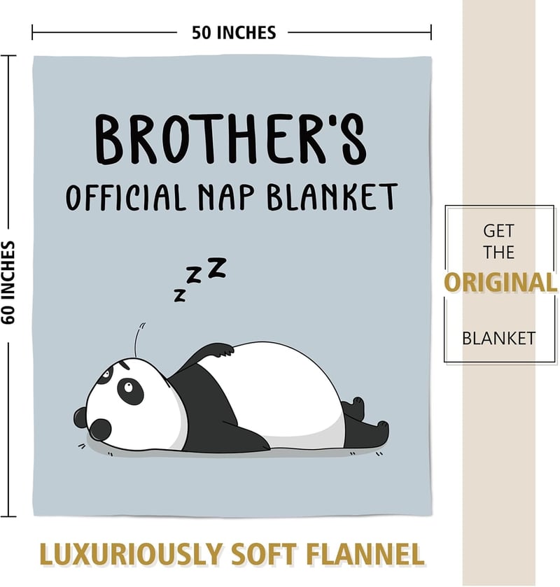 Big Brother Birthday Throw Blanket - Soft Flannel 60