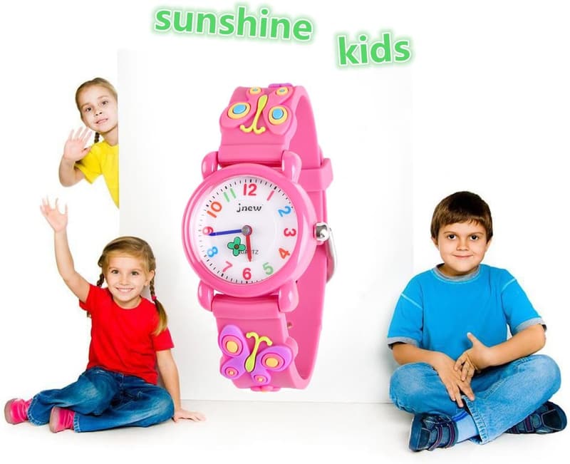 3D Cartoon Waterproof Toddler Watch for Girls, Ages 3-8
