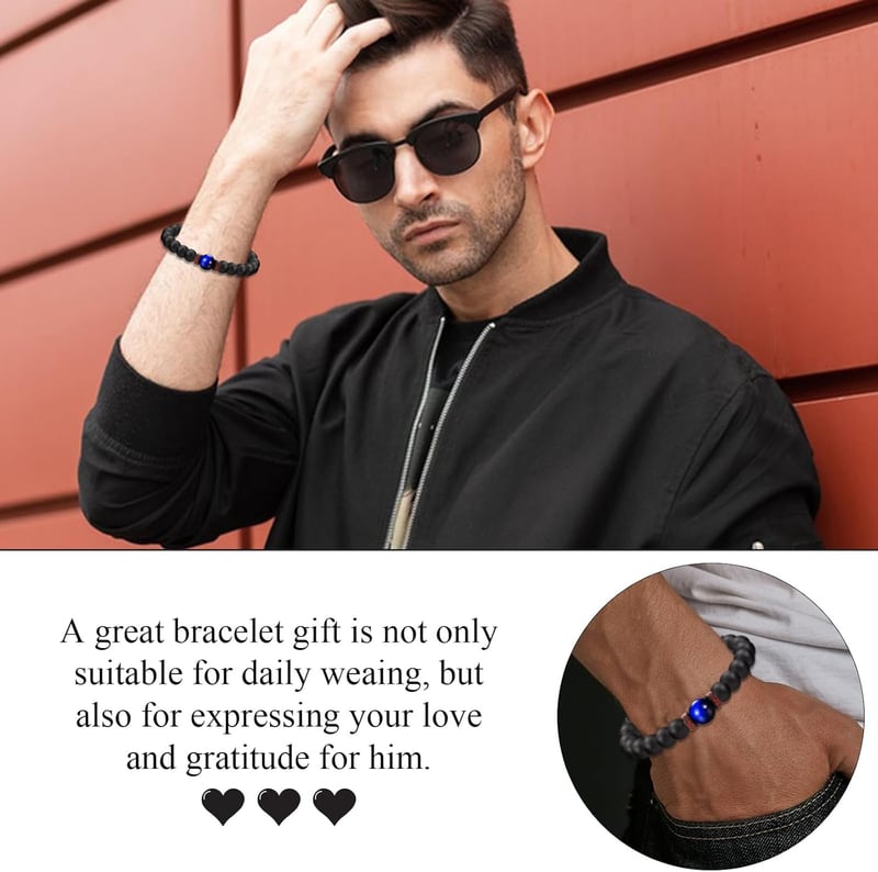 Men's Bracelet with Sentimental Card - Perfect Gift for Any Occasion