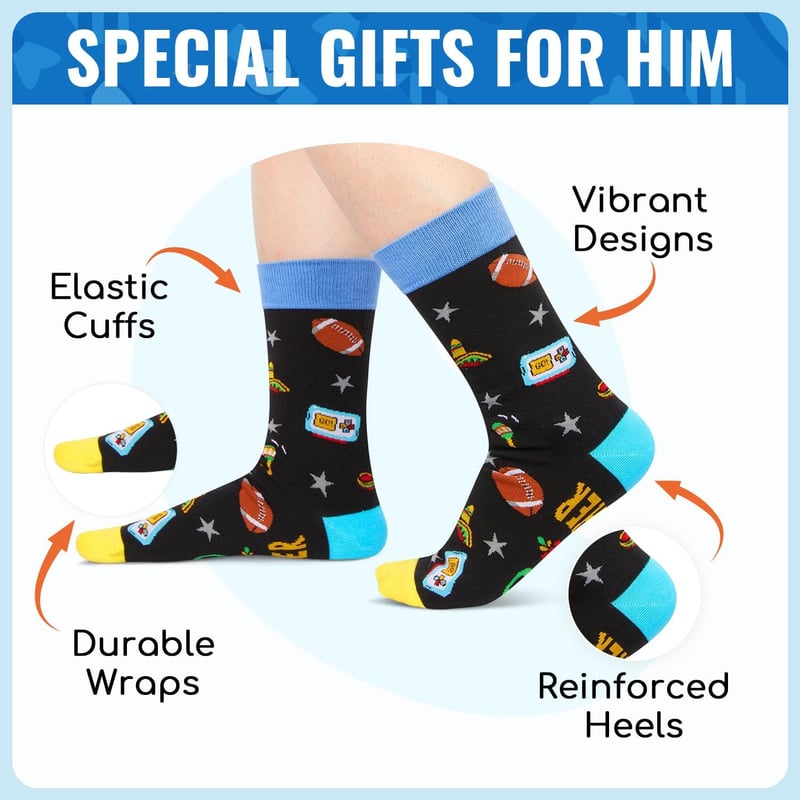 Humorous Socks for Men - Fun Gift for Family Members