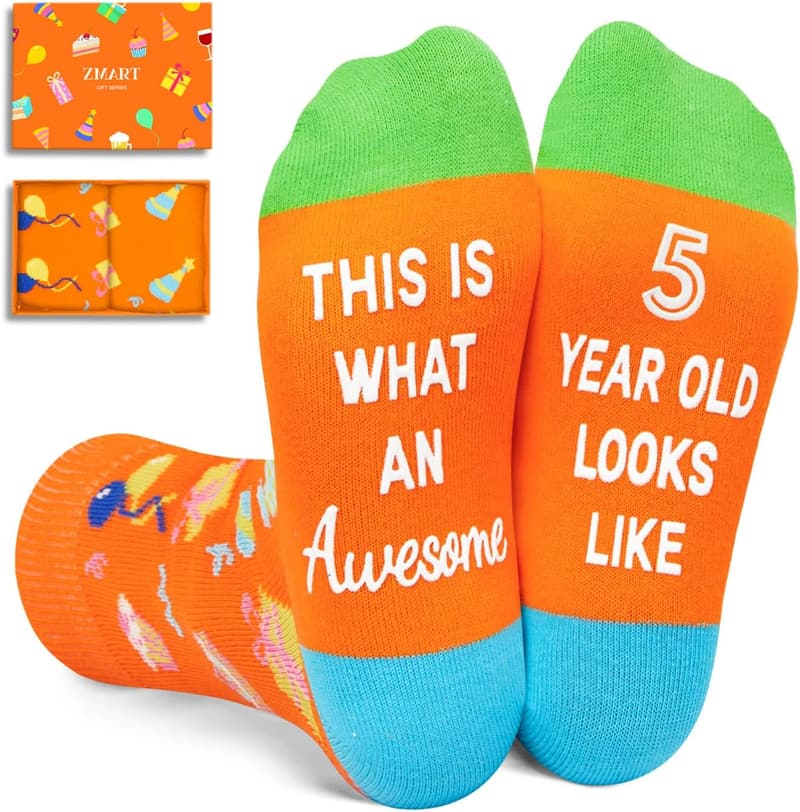 Birthday Socks for Kids Ages 3-11 - Fun Gift Ideas