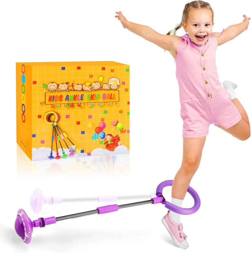 Foldable Flash Wheel Skip Ball - Outdoor Toy for Kids Age 5-10