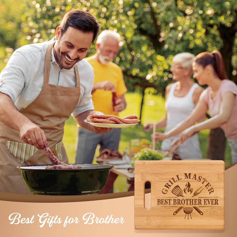 Best Brother Ever Engraved Cutting Board - Birthday Gift