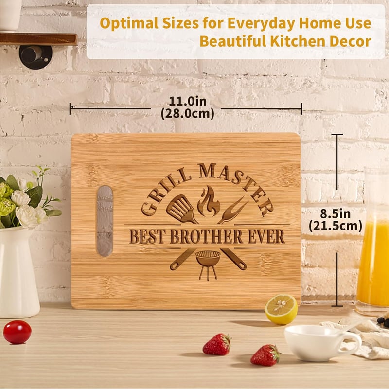 Best Brother Ever Engraved Cutting Board - Birthday Gift