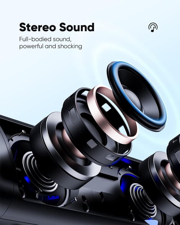 Portable Waterproof Bluetooth Speaker - 20H Playtime, TWS Pairing