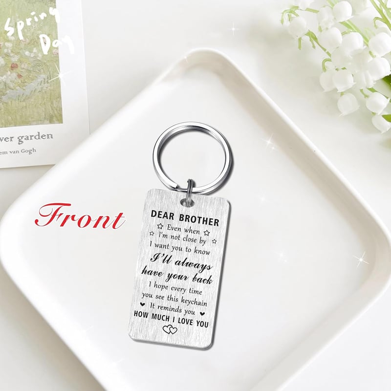 Brother Keychain Gift for Father's Day - I Love You Always
