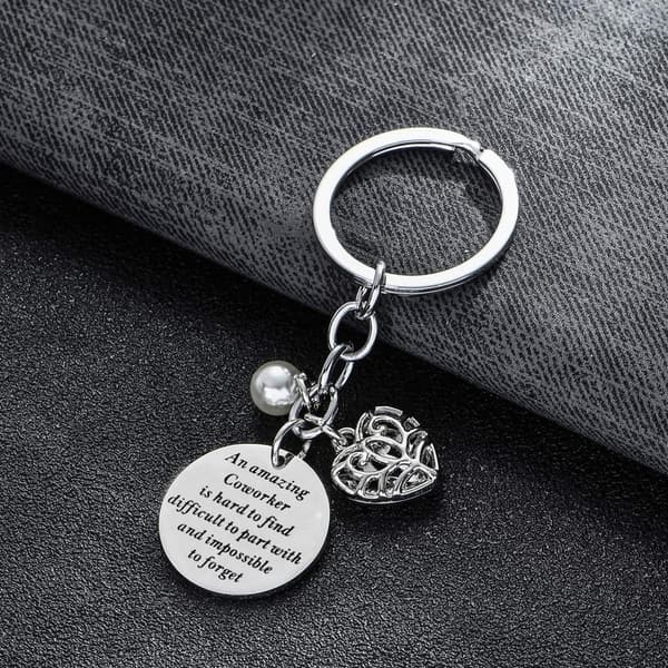 Goodbye Heart Keychain for Colleagues and Bosses