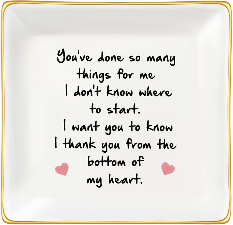 Employee Appreciation Ceramic Trinket Tray for Women