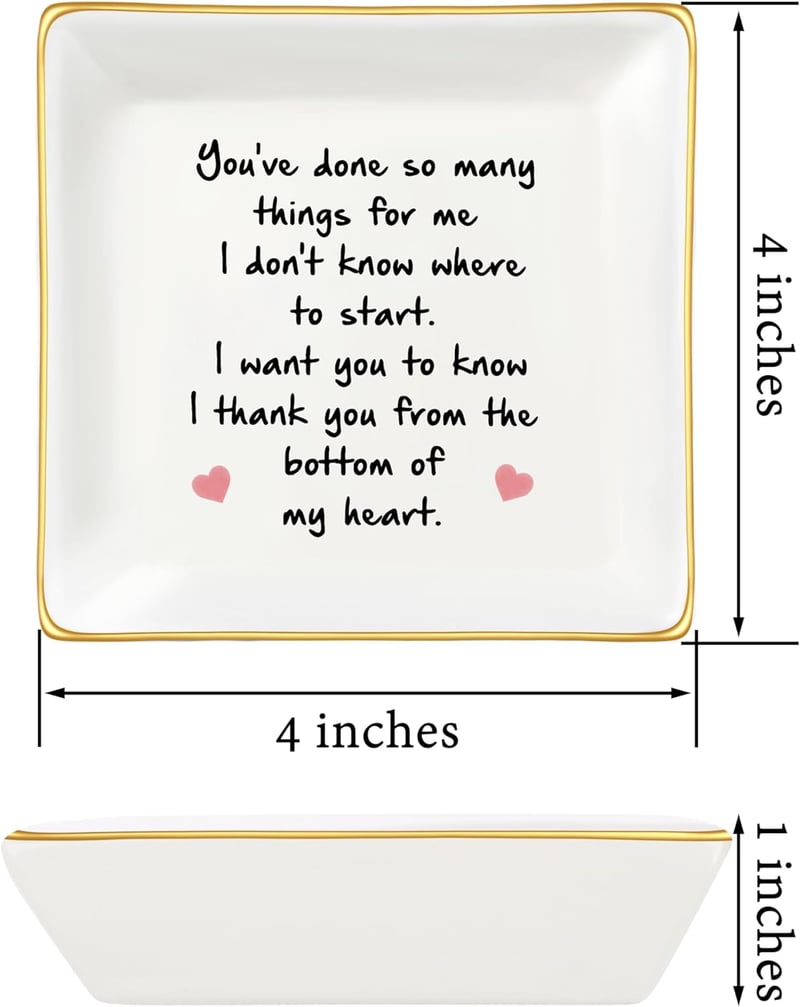 Employee Appreciation Ceramic Trinket Tray for Women