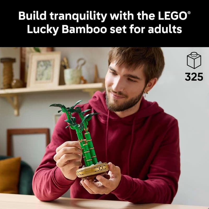 LEGO Botanicals Lucky Bamboo Building Set for Indoor Décor