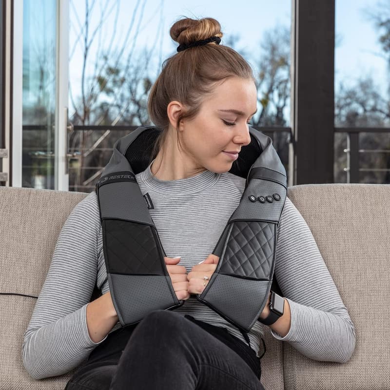 Deep Tissue Shiatsu Neck & Back Massager with Heat
