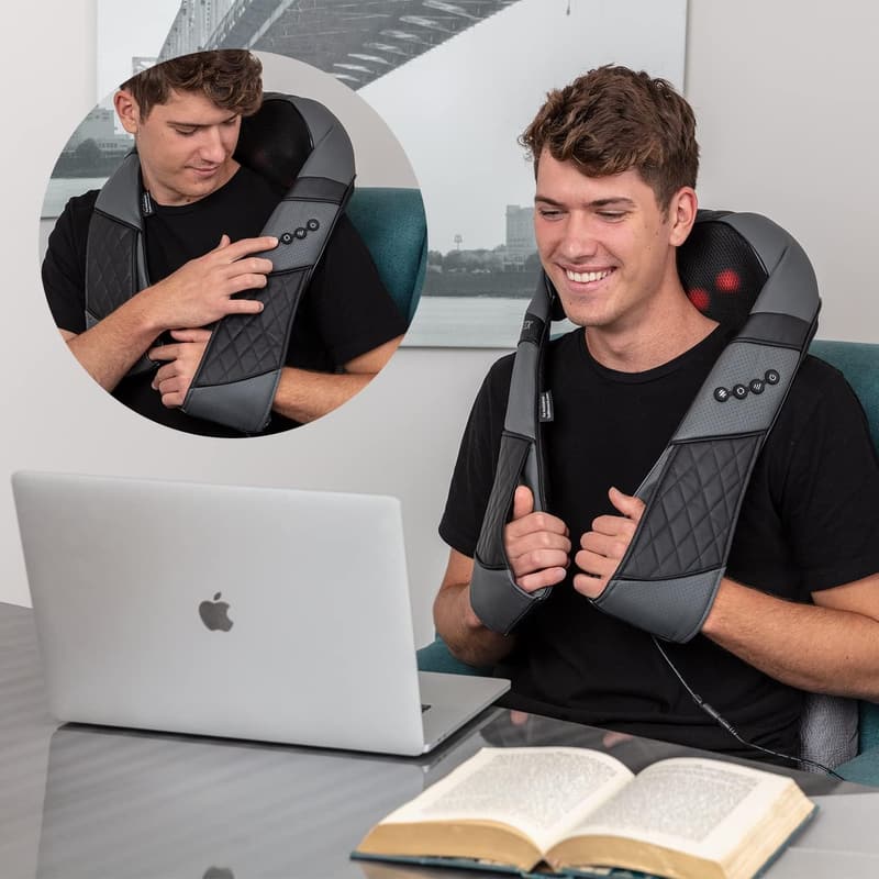 Deep Tissue Shiatsu Neck & Back Massager with Heat