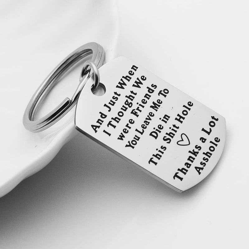 Coworker Farewell Gift - Funny Keychain for New Job/Retirement