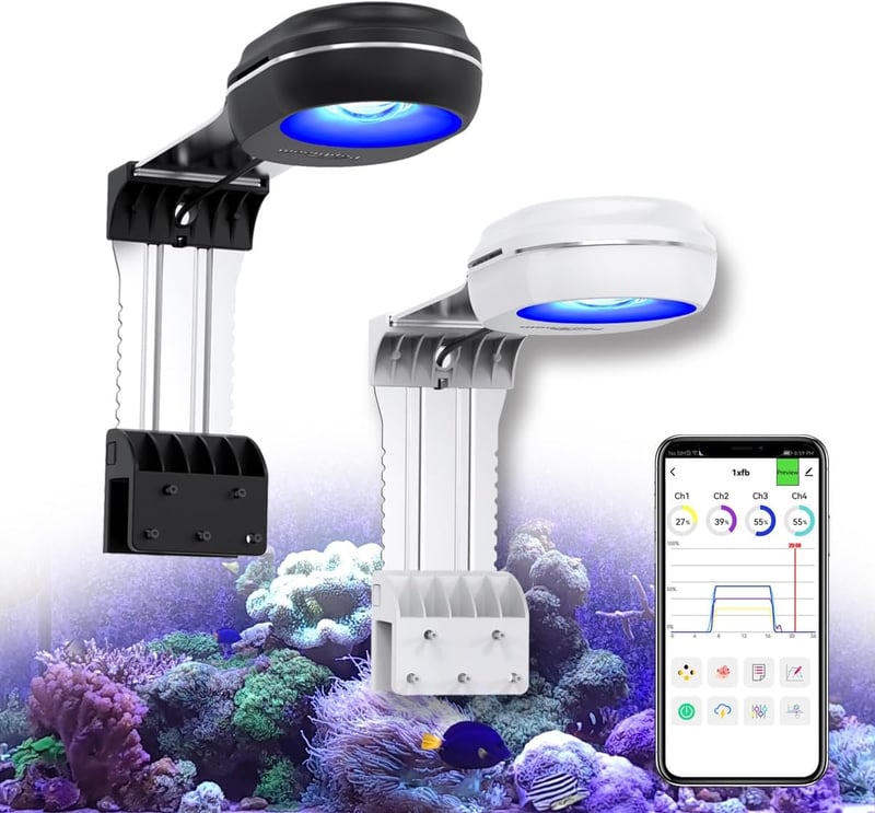 WiFi Reef LED Aquarium Light for Saltwater Tanks (60W)
