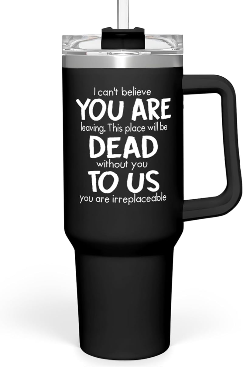 Farewell Gift: 40oz Stainless Steel Tumbler for Coworkers