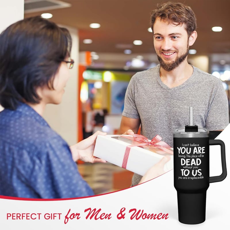 Farewell Gift: 40oz Stainless Steel Tumbler for Coworkers