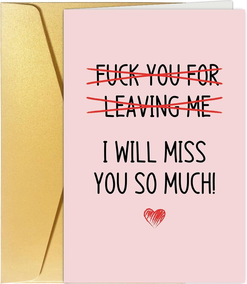 Farewell Card for Coworker - Going Away Gift for Friend