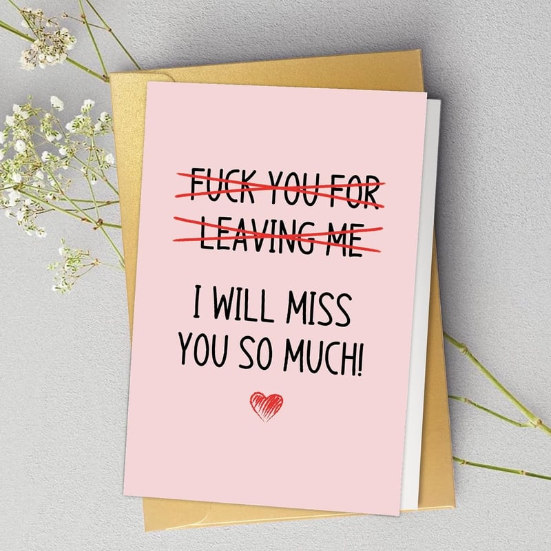 Farewell Card for Coworker - Going Away Gift for Friend