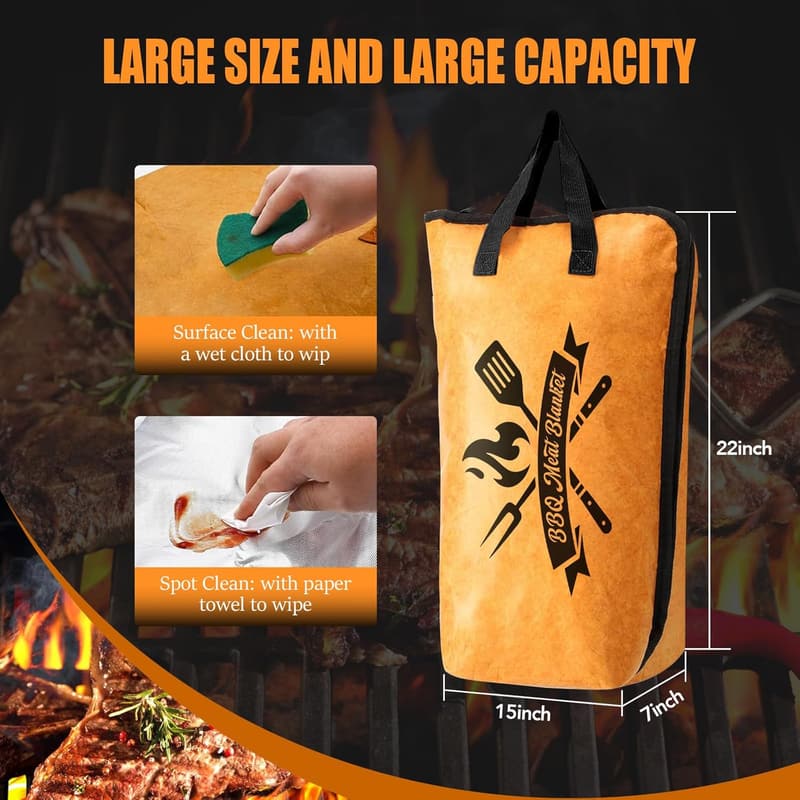 Father's Day BBQ Blanket for Resting Meat - 22in Wide Mouth