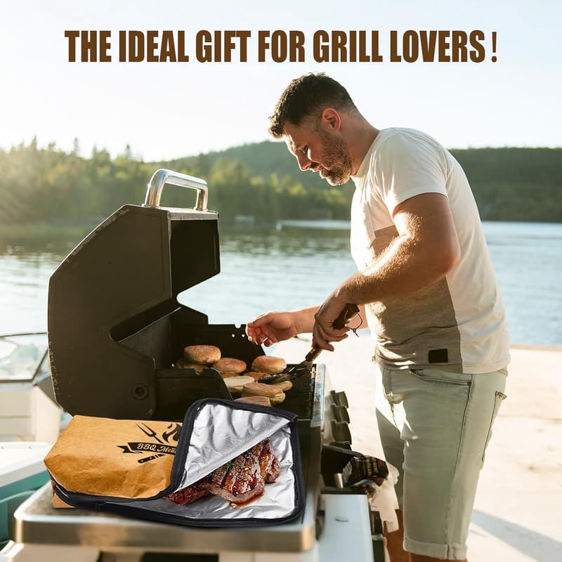 Father's Day BBQ Blanket for Resting Meat - 22in Wide Mouth