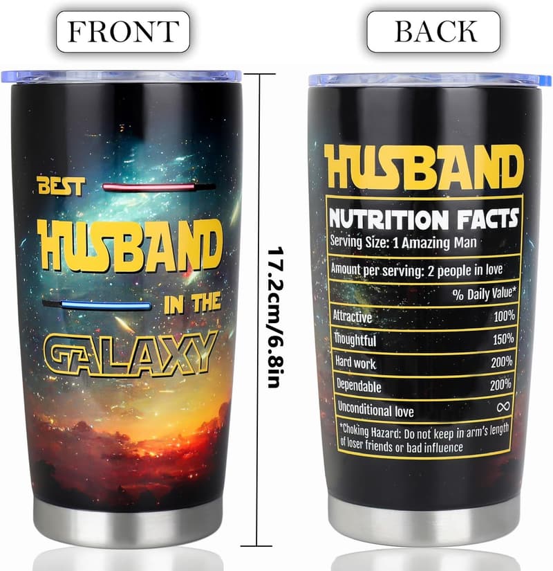 Birthday Gift for Husband - 20oz Personalized Tumbler