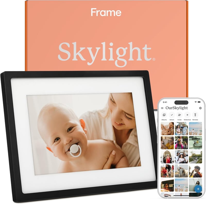 WiFi Digital Photo Frame with Touch Screen - 10 Inch Black