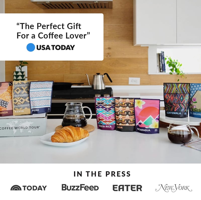 Gourmet Coffee Discovery Set - 8-Pack Single Origin Sampler