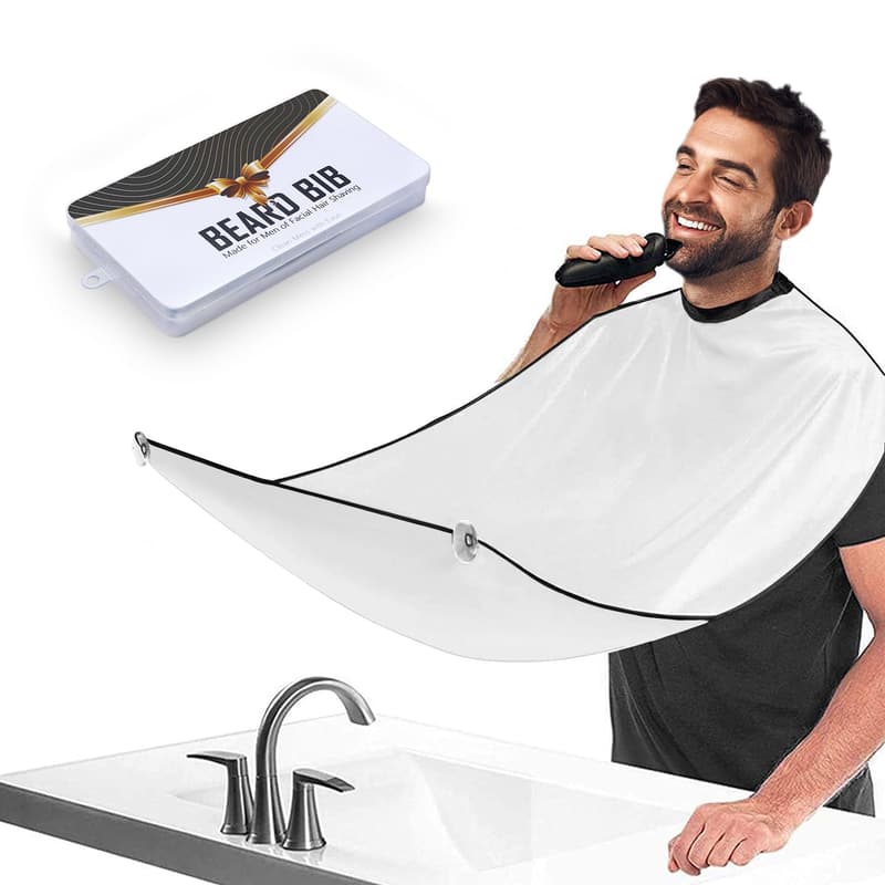 Beard Trimming Bib for Men – Waterproof Hair Catcher Apron