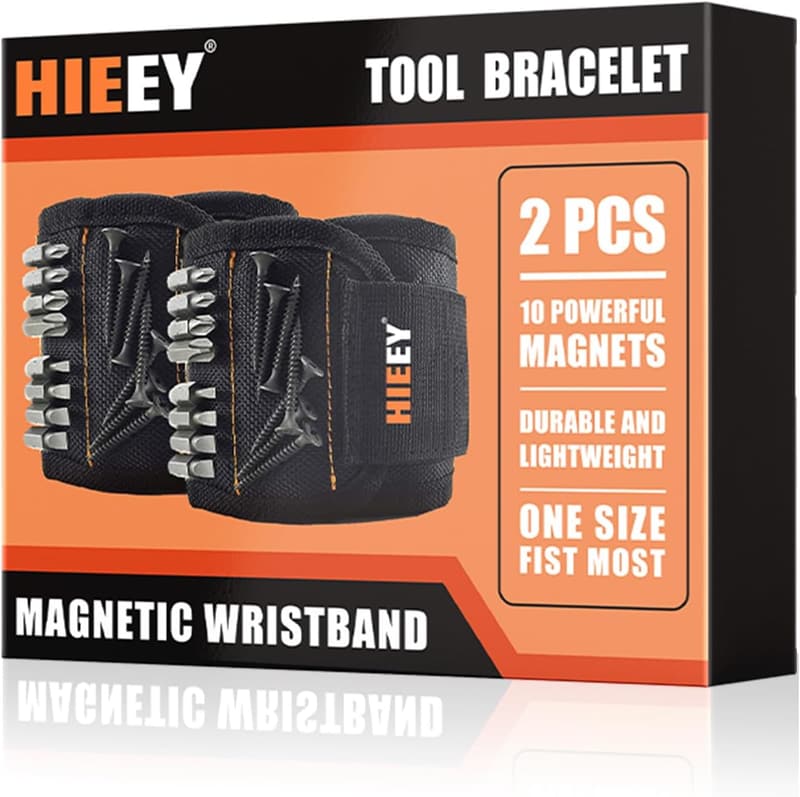 Magnetic Tool Belt Wristband Set - Christmas Gift for Him