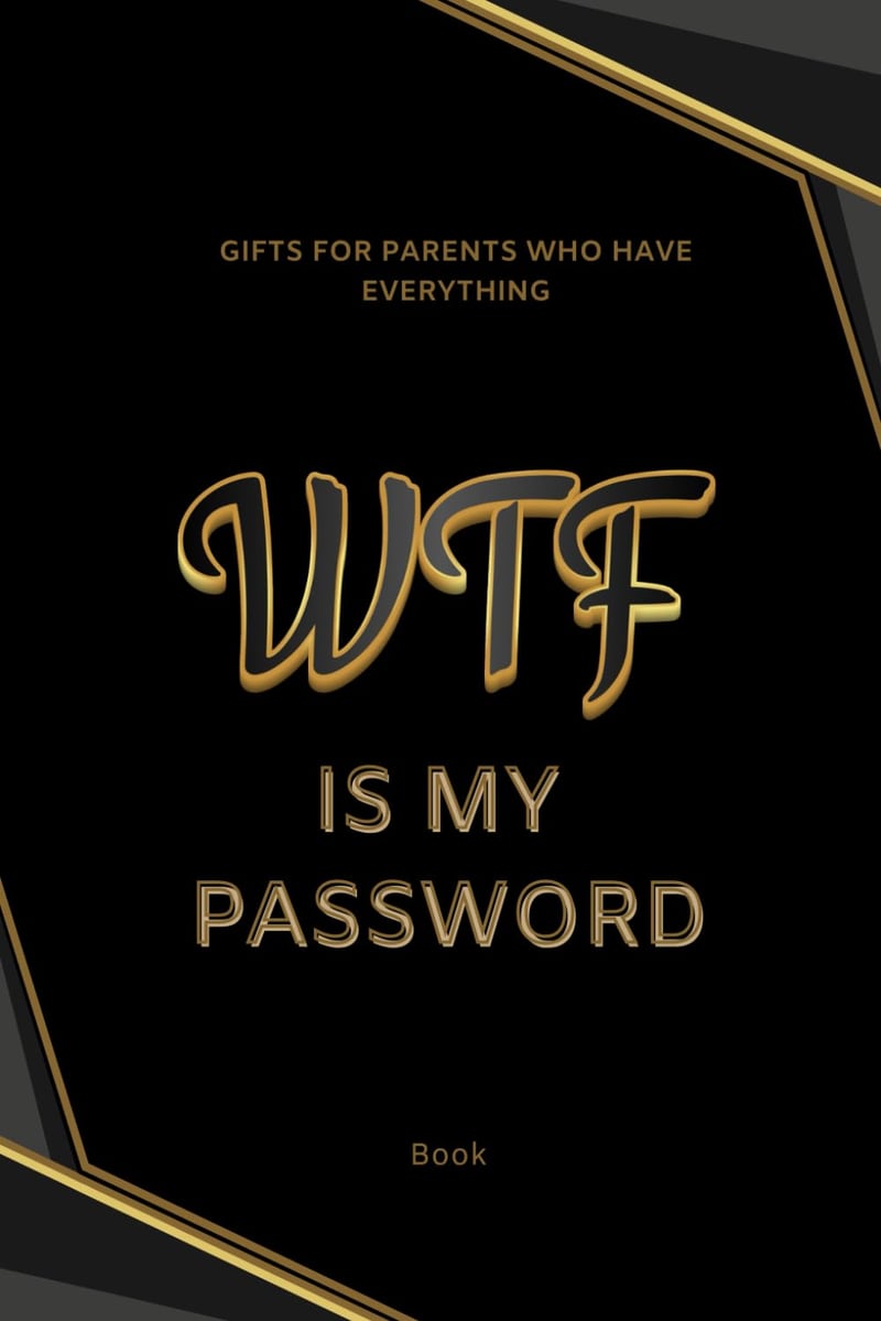 Secure Password Manager Book with A-Z Tabs for Parents