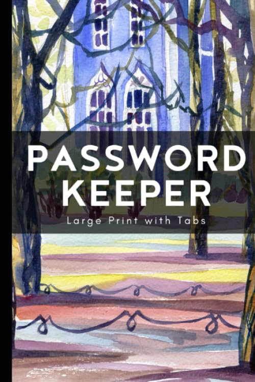Elderly Gift: Large Print Password Keeper Organizer