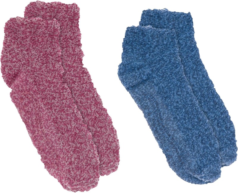 Lavender & Vitamin E Infused Spa Socks for Women - 2 Pairs
