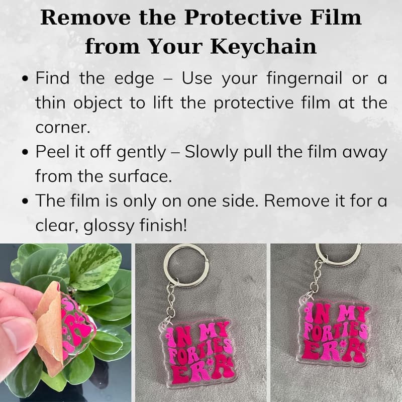 40th Birthday Keychain - Funny Gift for Women Embracing Midlife