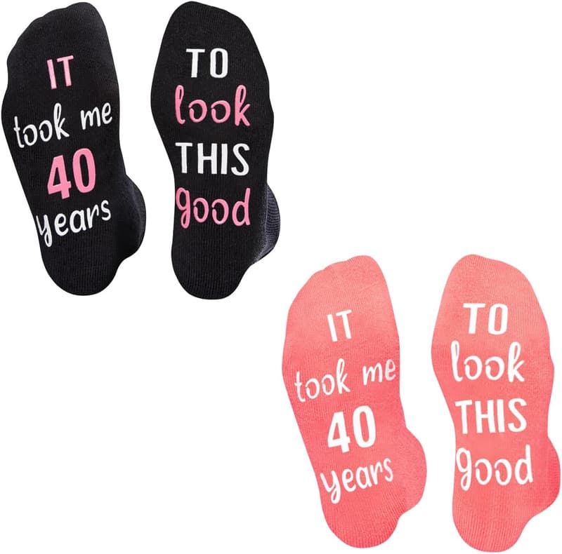 Birthday Socks for Men and Women - Ages 35 to 80
