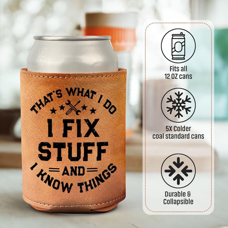 Unique Birthday Gifts for Dad - Men's Can Cooler