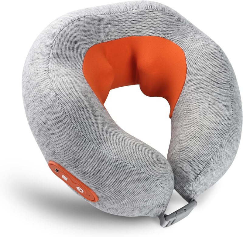 Portable Heated Neck Massager Pillow with Voice Guidance