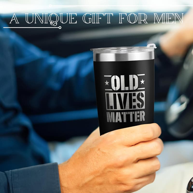 Father's Day Gift - Funny 20 Oz Black Stainless Steel Tumbler