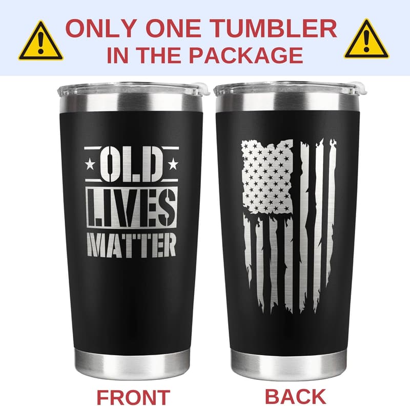 Father's Day Gift - Funny 20 Oz Black Stainless Steel Tumbler