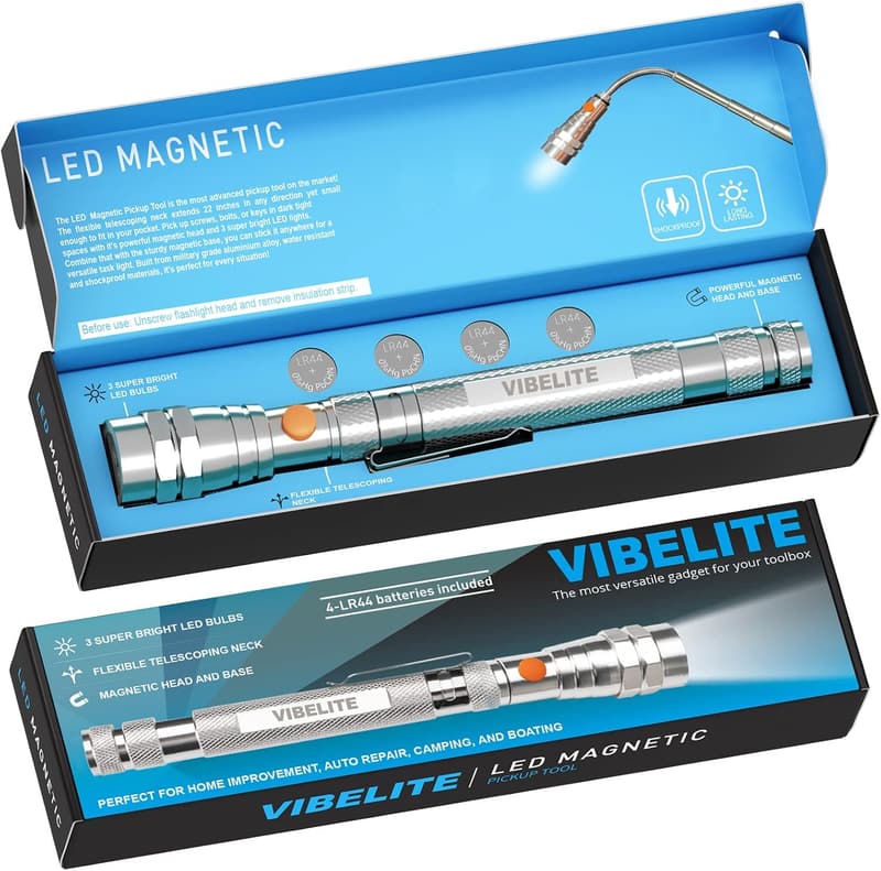 Fathers Day Extendable Magnetic Flashlight Tool for Men