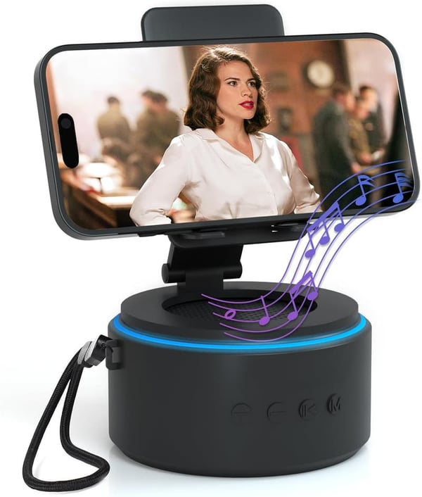 Portable Bluetooth Speaker with Phone Stand - Perfect Gift for Dad