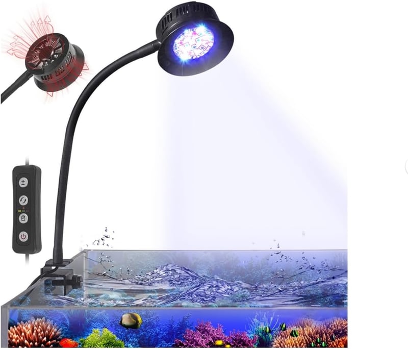 30W Full Spectrum LED Aquarium Light for Coral & Fish