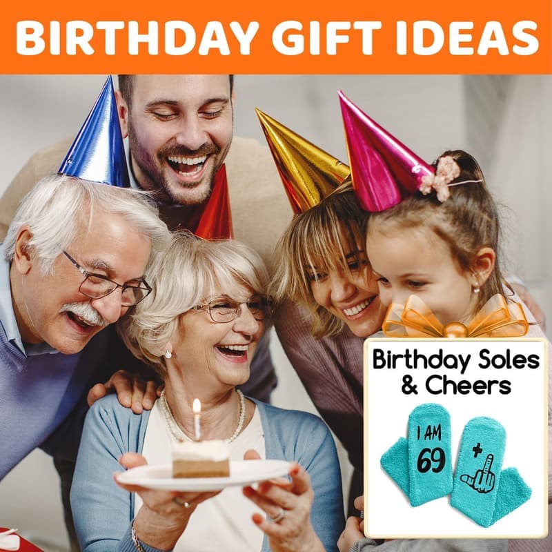 70th Birthday Socks for Women - Fun Gift Idea
