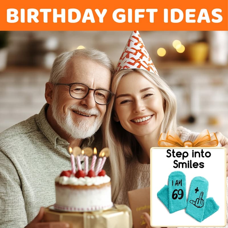 70th Birthday Socks for Women - Fun Gift Idea